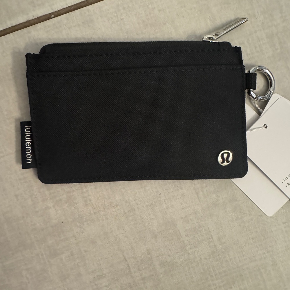 Lululemon Black Clippable Card Case